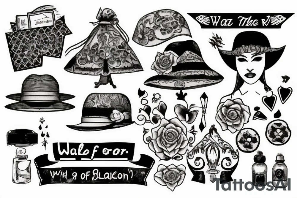 walk on the road tattoo idea