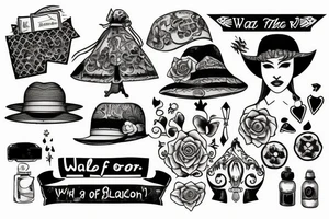 walk on the road tattoo idea