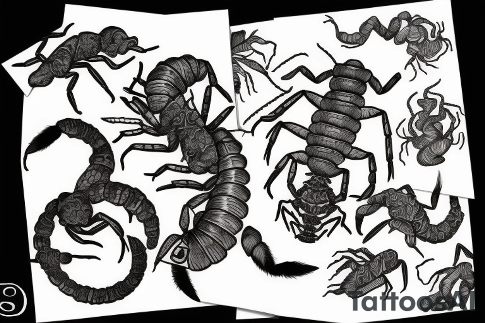 Scorpion and cancer tattoo idea