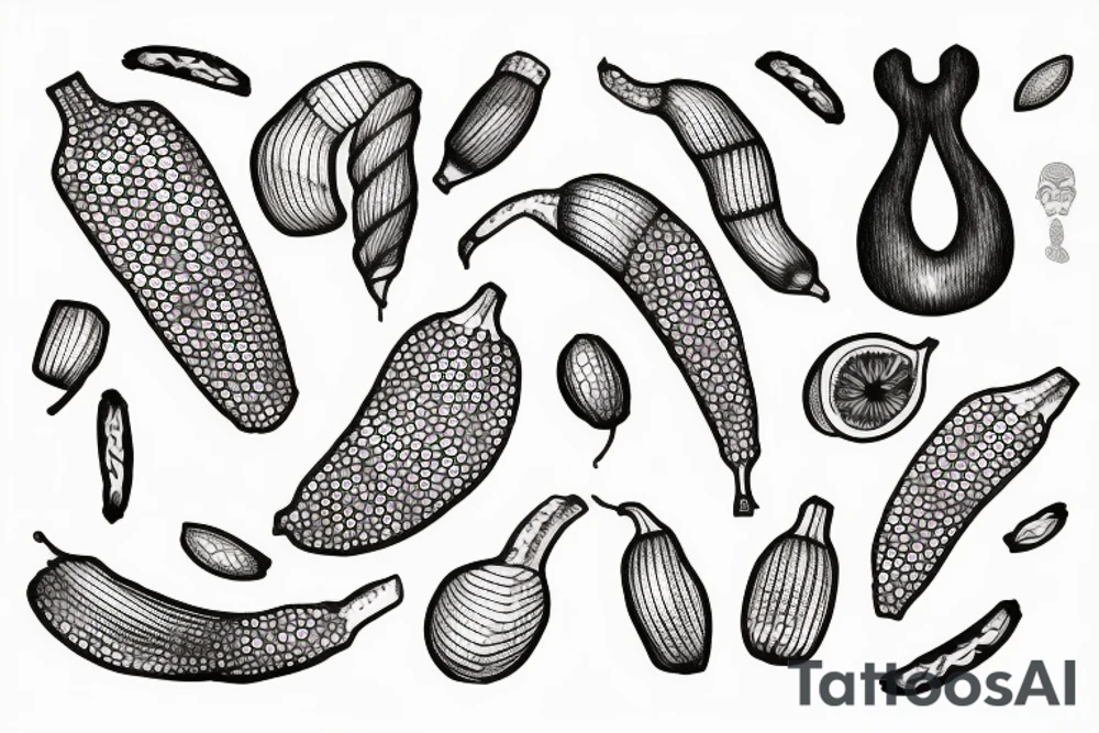 Banana tattoo idea