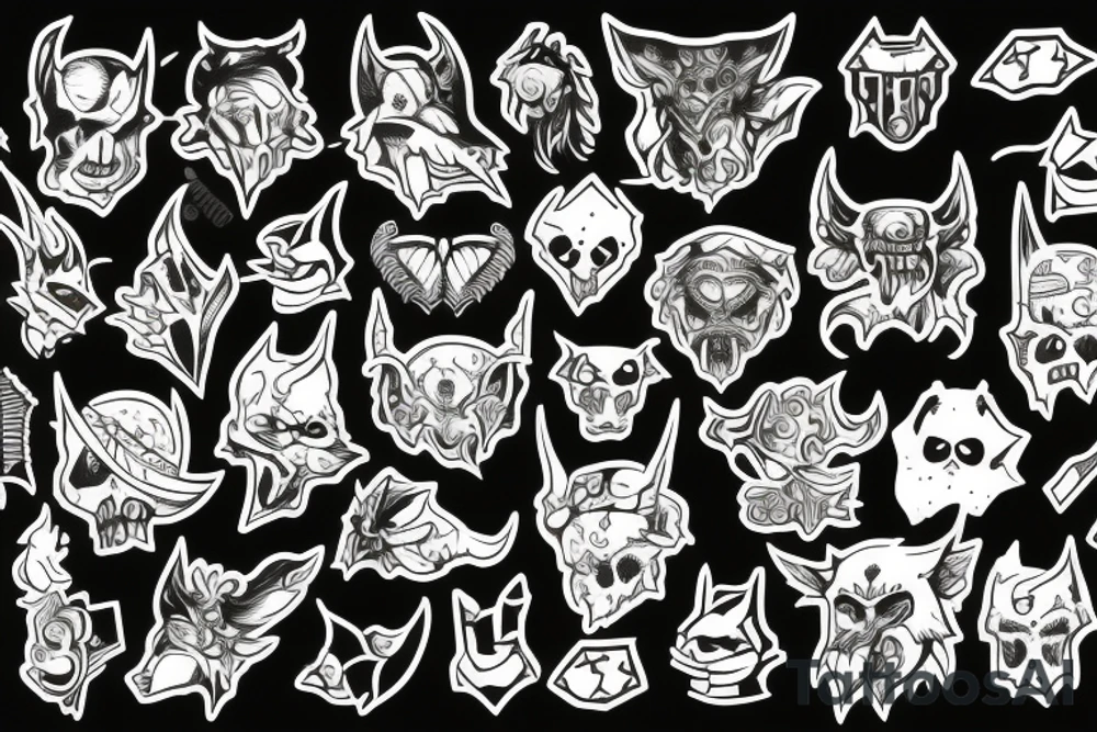 patch devil dark tattoo idea