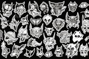 patch devil dark tattoo idea