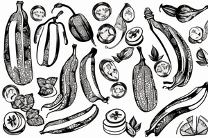 Banana tattoo idea