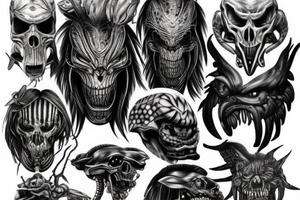 Predator tattoo idea