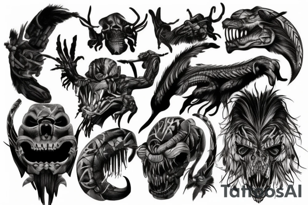 Predator tattoo idea