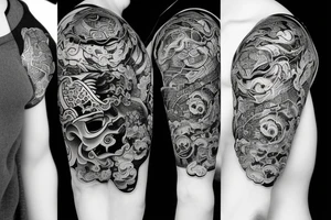 Xiao mask from genshin impact tattoo idea