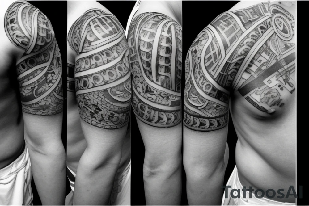 The front of a camera tattoo idea