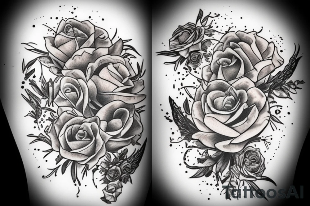 japońskie czaszki tattoo idea