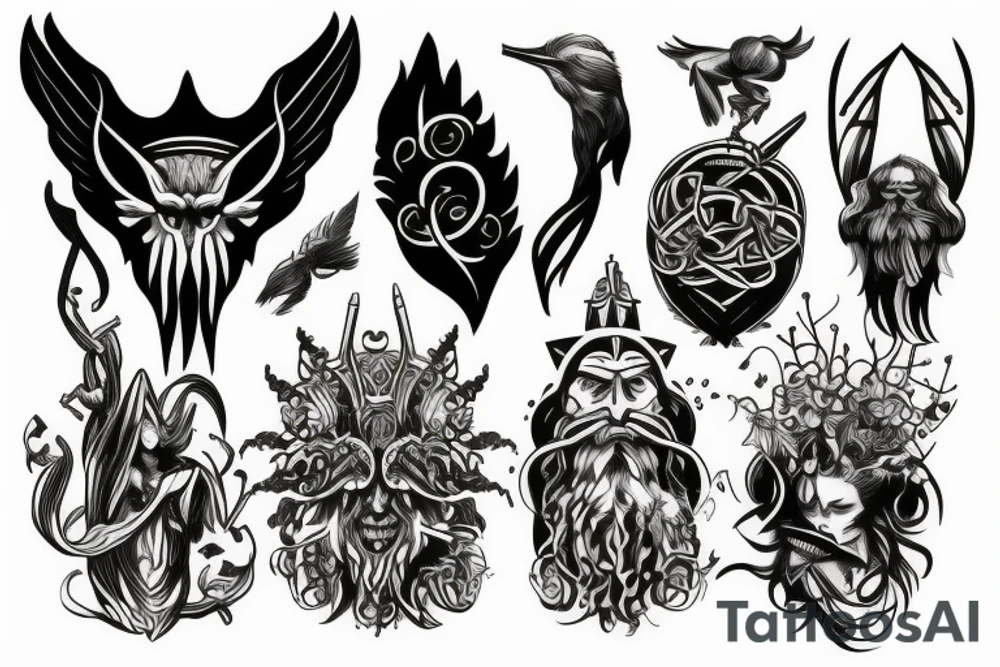 Nordic gods tattoo idea