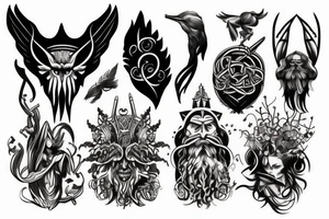 Nordic gods tattoo idea