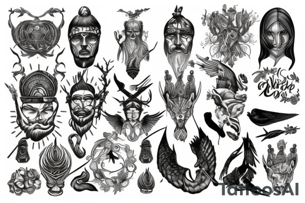 Nordic gods tattoo idea