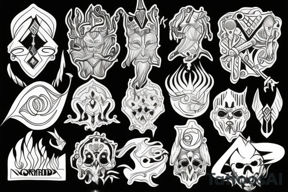 Nordic gods tattoo idea