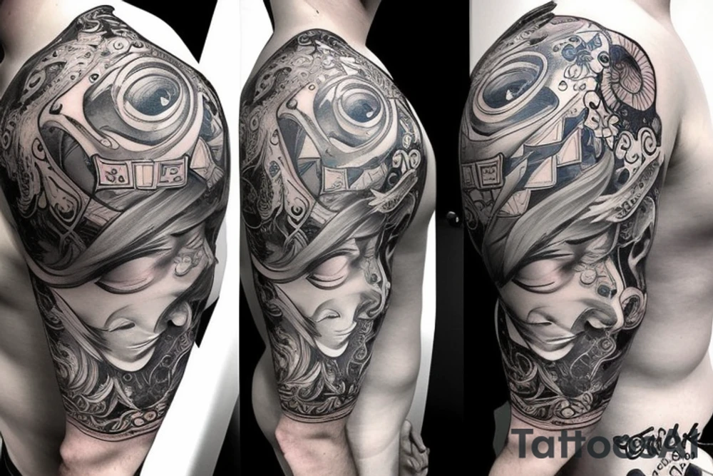 Grecki bóg Apollo gay sex tattoo idea