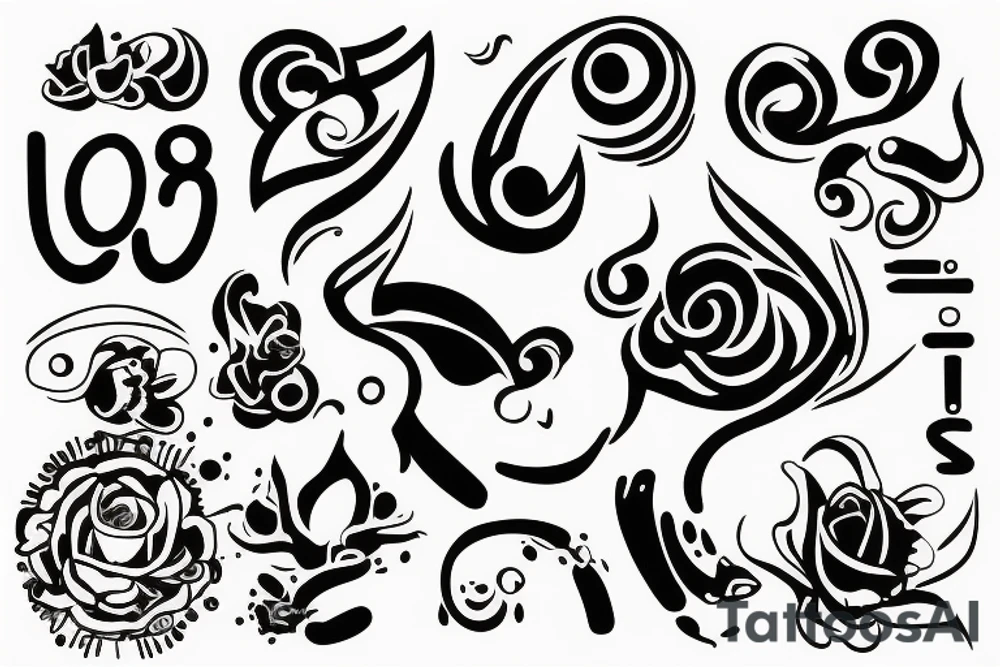 Line with 808 sample tattoo idea