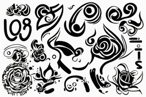 Line with 808 sample tattoo idea