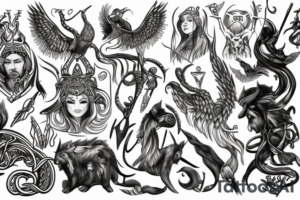 Nordic mythology tattoo idea