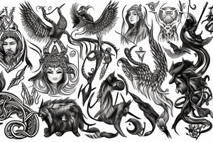 Nordic mythology tattoo idea