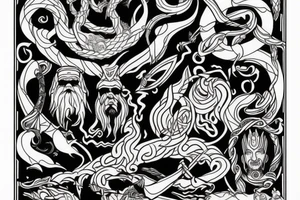 Nordic mythology tattoo idea