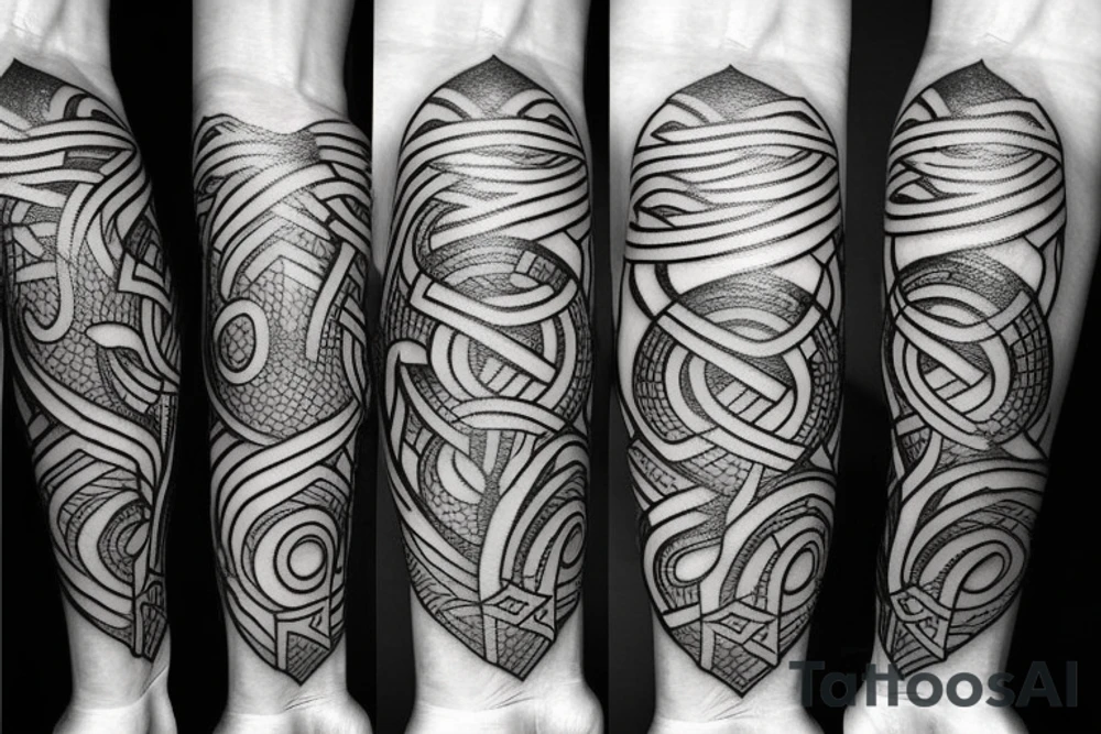 Nordic runes tattoo idea