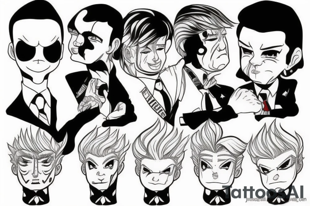 Donald Trump Anime tattoo idea