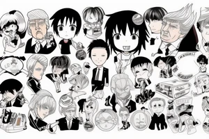 Donald Trump Anime tattoo idea