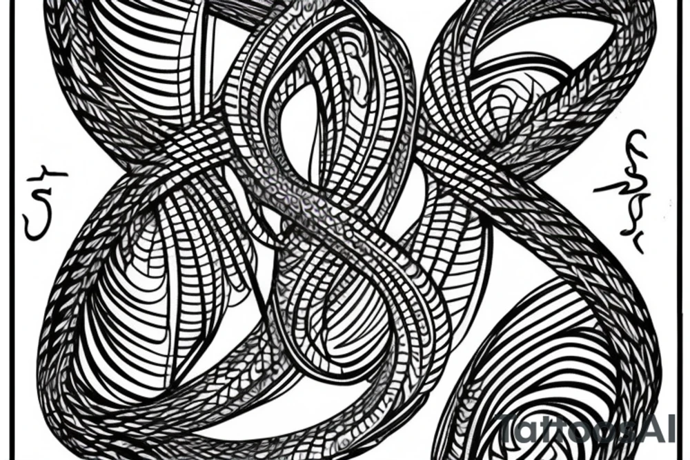 water double helix tattoo idea