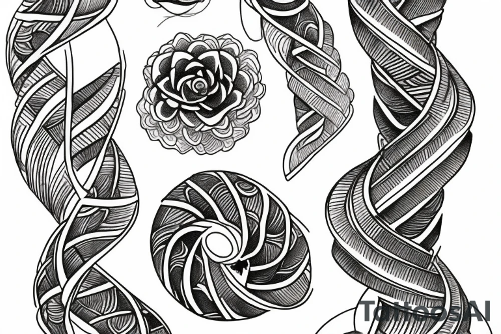 water double helix tattoo idea