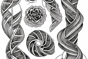 water double helix tattoo idea