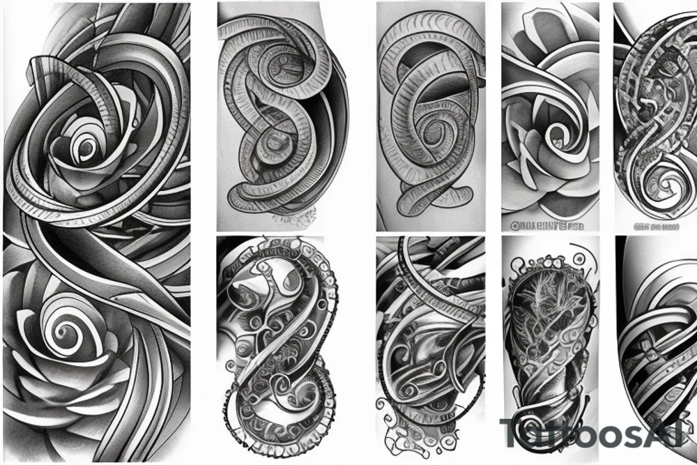 water helix tattoo idea