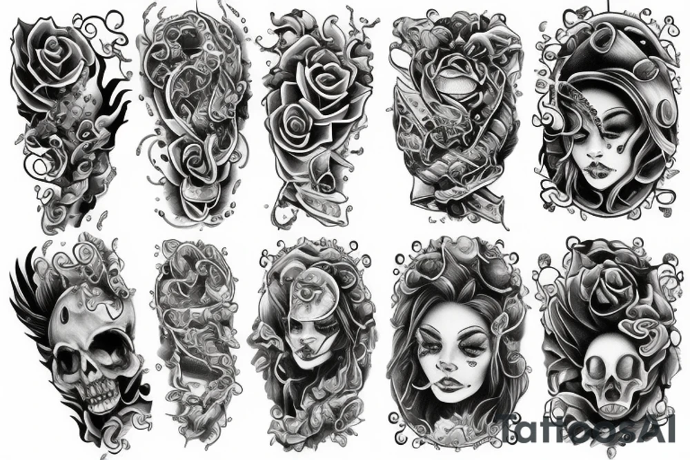 water spirall tattoo idea