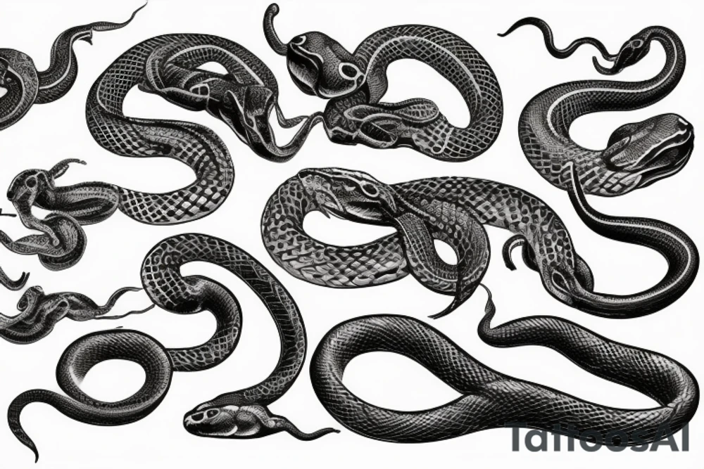 One snake tattoo idea