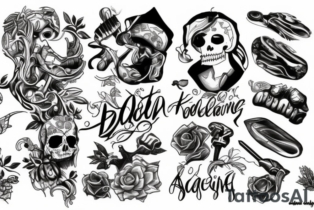 battling addiction tattoo idea