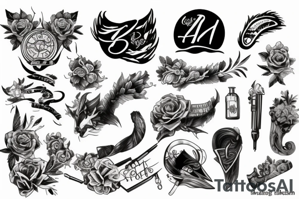 battling addiction tattoo idea