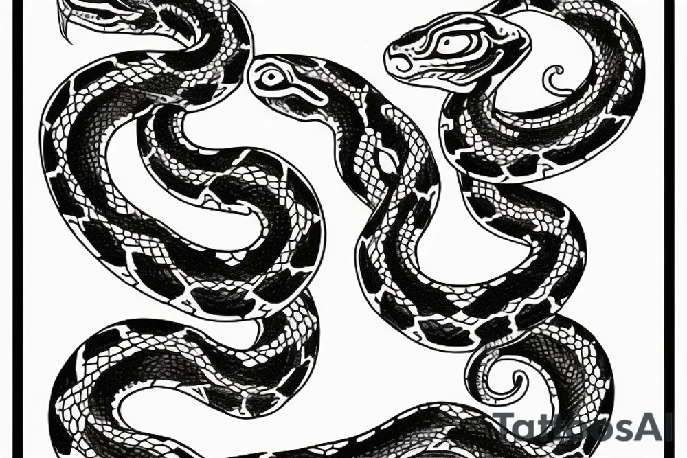 One snake tattoo idea