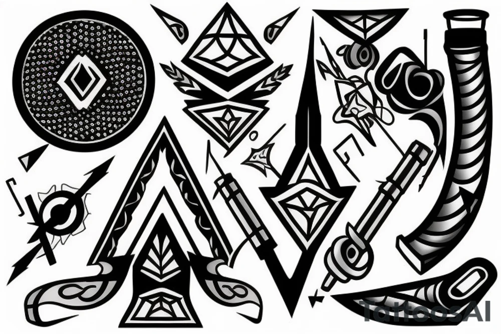 battling addiction tattoo idea