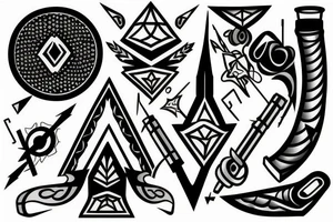 battling addiction tattoo idea