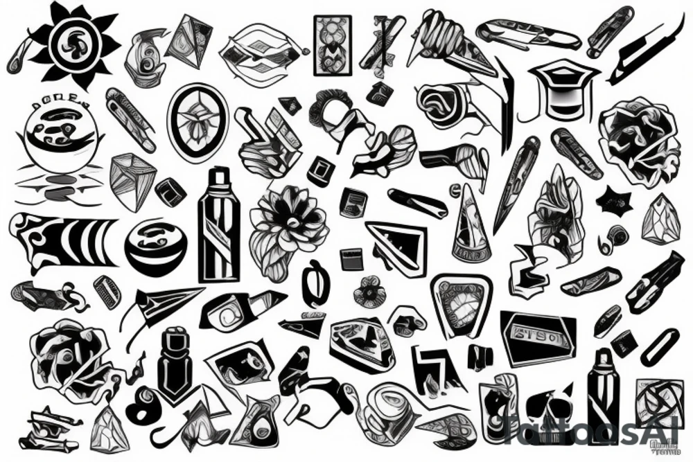 battling addiction tattoo idea