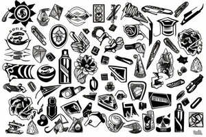 battling addiction tattoo idea