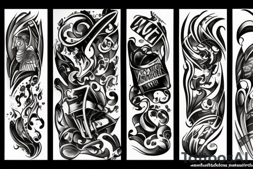 battling addiction tattoo idea
