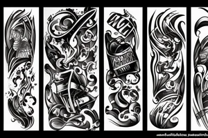 battling addiction tattoo idea