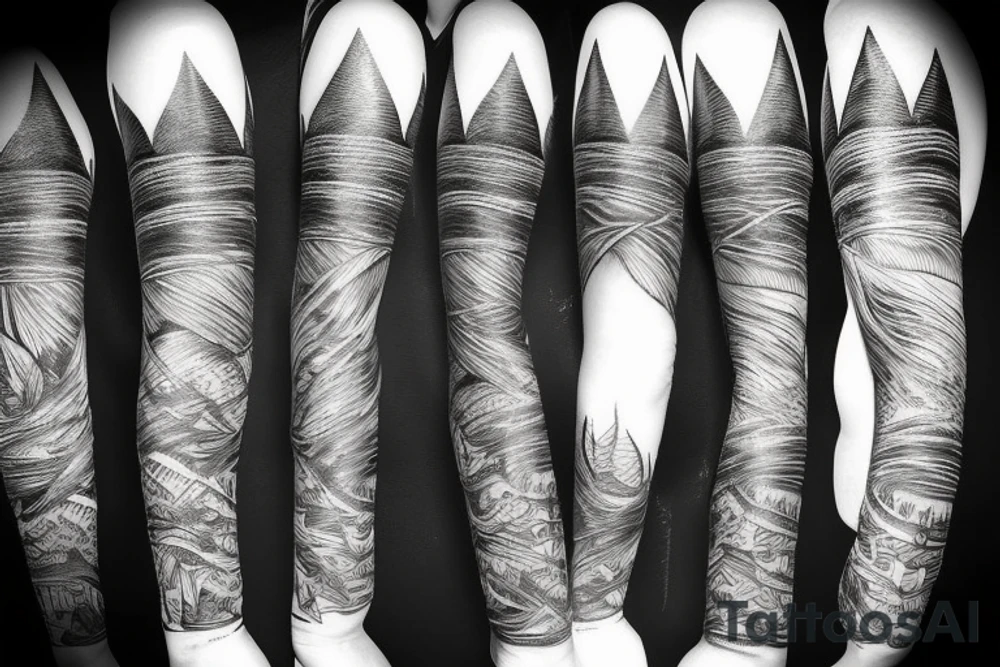 mountain, wildlife tattoo idea