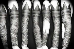 mountain, wildlife tattoo idea