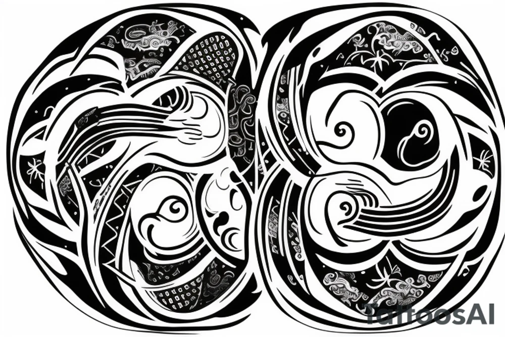 Yin yang get money tattoo idea
