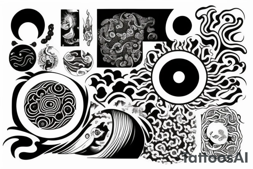 Yin yang tattoo idea