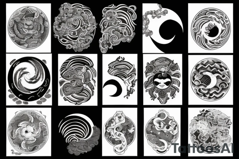 Yin yang tattoo idea