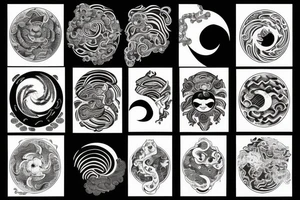 Yin yang tattoo idea