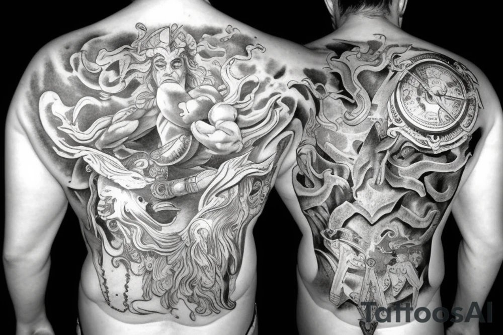 Neptun, god of see, Powerful tattoo idea