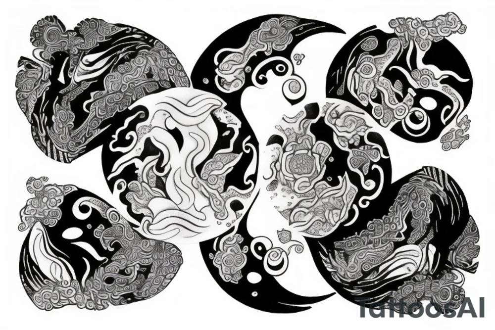 Yin yang tattoo idea