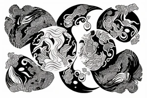 Yin yang tattoo idea