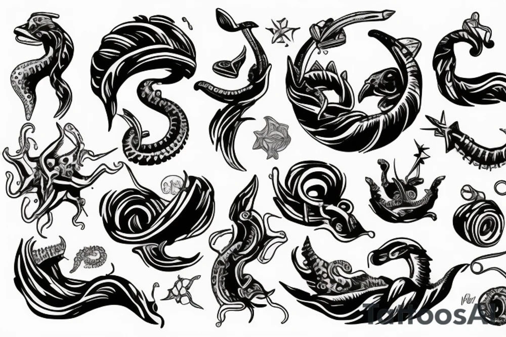 rome god sea neptun tattoo idea